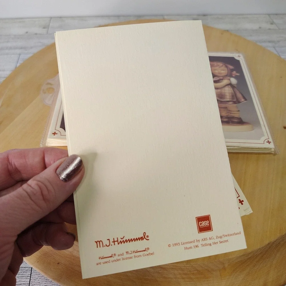 MJ Hummel Blank Note Cards Set of 3 New Vintage Stationery Collectible